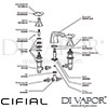 Cifial 31130HC.U Hexa 3 Hole Deck Basin Mixer Tap Low Spout Dimension